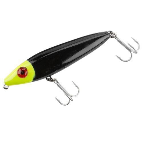 Mirrolure - She Dog Surface Walker - 4in 3/4oz Black/chart Hd - 83MR-NSCH