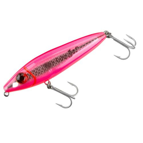 Mirrolure - Top Dog Jr Surface Walkr - 4in 3/4oz Hot Pink/slv - 84MR-HP