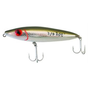 Mirrolure - Top Dog Surface Walker - 4in 3/4oz Grn/wht/slv - 94MR-18