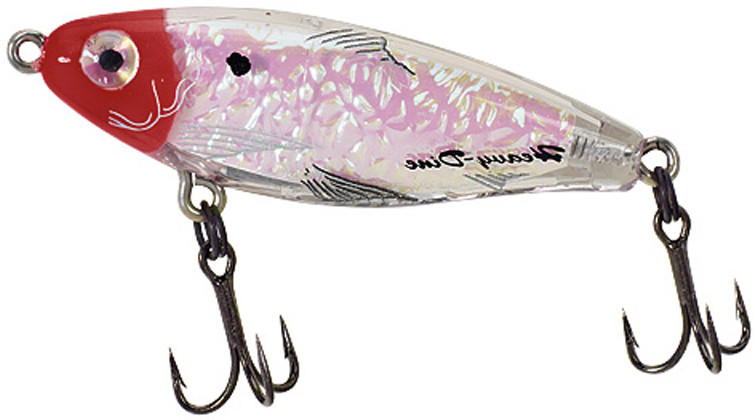Mirrolure - Heavy Dine C-eye Pro - 2.58in 7/16oz Wht/red Hd - C18MR-11CP