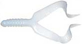 Mister Twister - Double Tail - 4in 10pk White - DT10-1