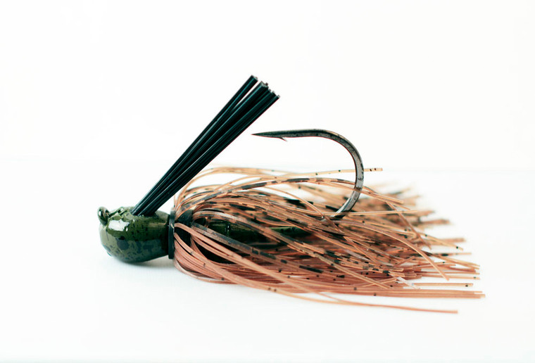 Missile Baits - Mini Flip Jig - 3/8oz Green Pumpkin - MJMF38-GP