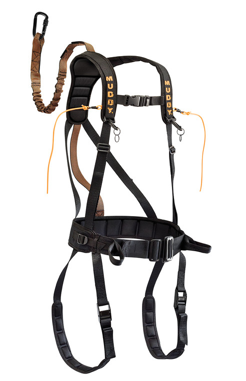 Muddy Outdoor - Safeguard Safety Harness - Large Black - MUD-MSH400-L