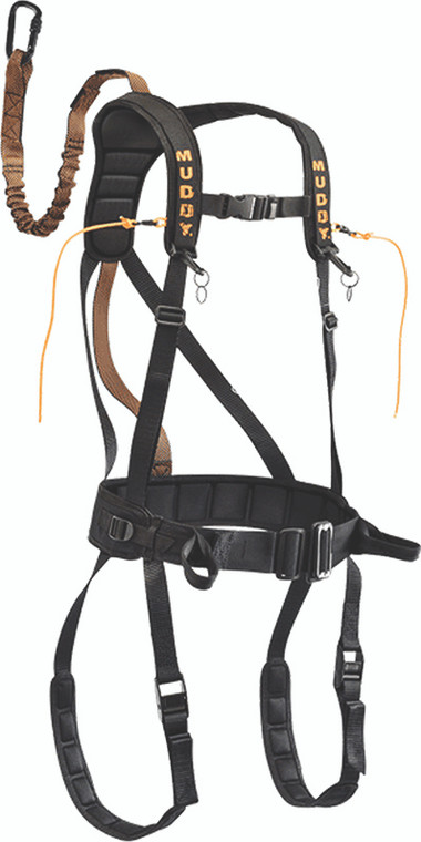 Muddy Outdoor - Safeguard Safety Harness - X-large Black - MUD-MSH400-XL