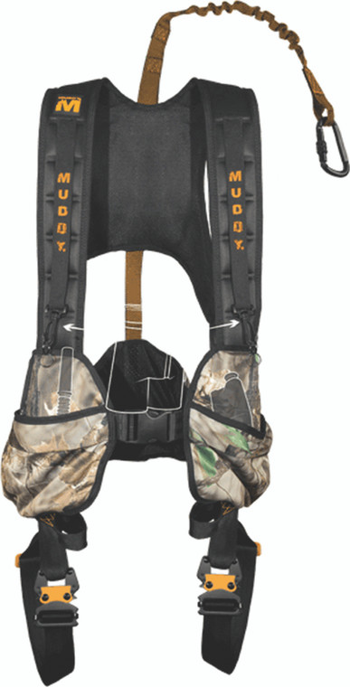 Muddy Outdoor - Crossover Safety Harness - Large - MUD-MSH600-L-C