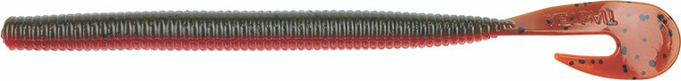 Netbait - Baitfuel Big Bopper Worm - 5.75in 15bg Grn Pump/red - X27621
