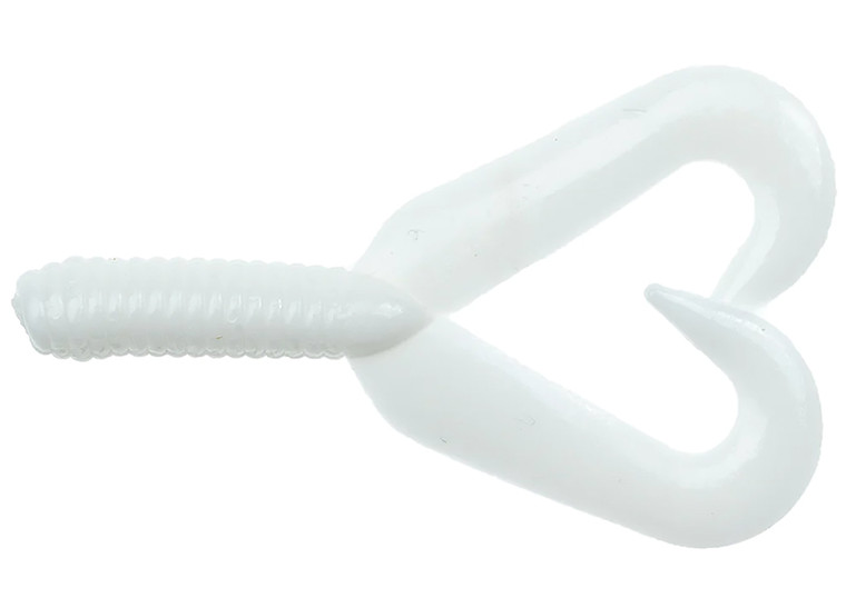 Netbait - Baitfuel Twin Tail - 3in 10bg White - X28502
