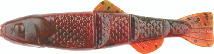 Netbait - Baifuel Swim Minnow - 4in 6bg Grn Pump/tx Red - X84621