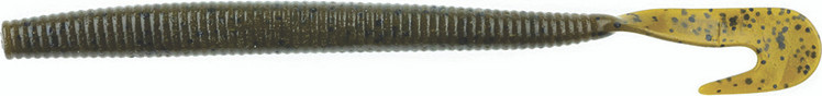Netbait - Baitfuel Big Bopper Worm - 7in 8bg Green Pumpkin - X86505