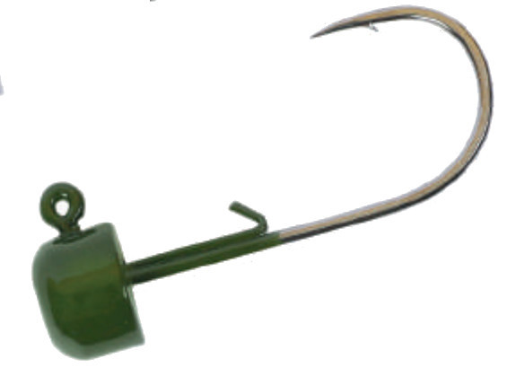Owner - Block Jighead - Grn Pump 1/0 1/8oz 3pk - 4151GP-021