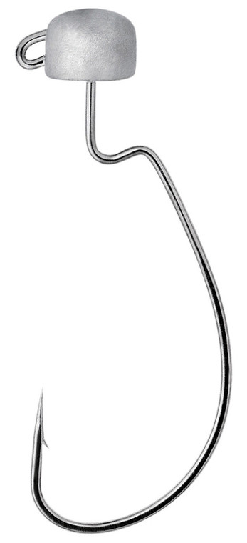 Owner - Block Offset Jighead - Natural 1/0 1/8oz 4pk - 4155-021