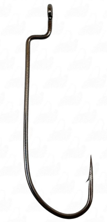 Owner - Offset Worm Hook - Black Chrome 3/0 7pk - 5101131