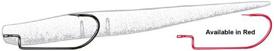 Owner - Offset X-str Worm Hook - Black Chrome 1/0 7pk - 5102111