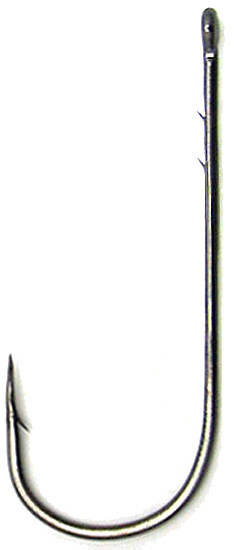 Owner - Straight X-str Worm Hook - Black Chrome 1/0 7pk - 5103111