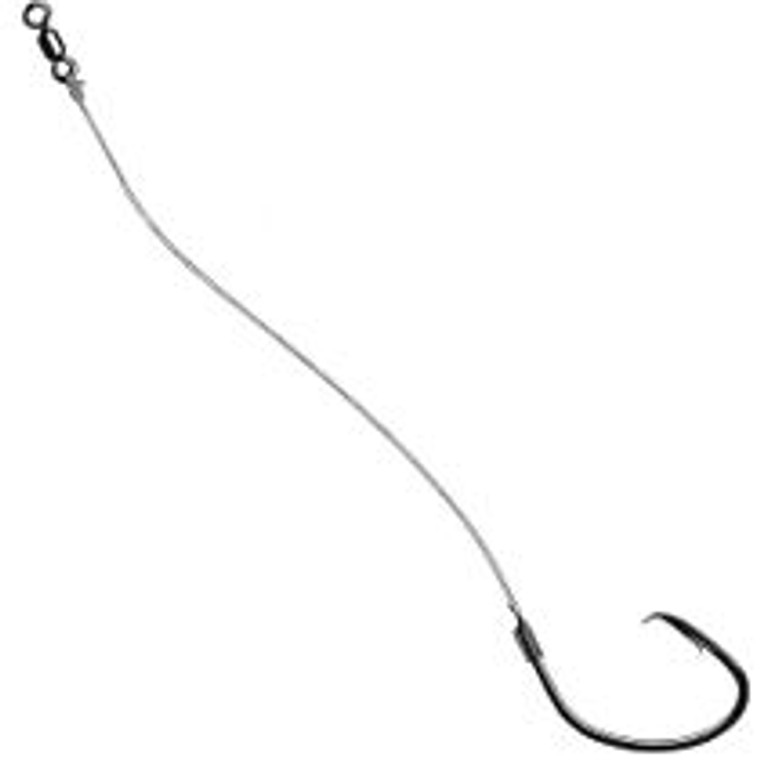 Owner - Ghost Fluoro Leader - 18in 3/0 Circle Hook 3pk - 5214-131