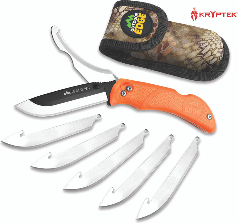 Outdoor Edge - Razor-pro Knife - 3.5in W/6-blades Black - RO-10C