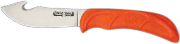 Outdoor Edge - Wildskin Fixed Bld Knife - 4in W/gut Hook Orange - WS-10C