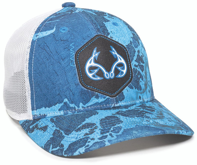 Outdoor Cap - 6-panel Mesh Back Cap - Rt Fish Provence Blu/wht - RTF04A PROVENCE BLUE / W