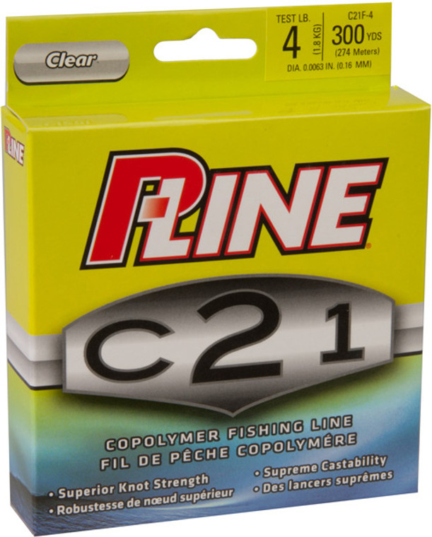 P-Line - C21f-4 Copolymer Line - Clear 300yd 8lb - C21F-08