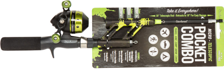 Profishiency - Splat Micro Pocket Combo - Spincast Green 30in - PCSPLATGREEN