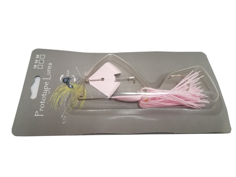 Prototype Lures - Guerilla Buzzbait - 1/4oz Bg/bld-bubble Gum - GB14-09