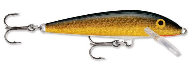 Rapala - Original Floating Minnow - 5.25in 1/4oz Gold/blk - F13G