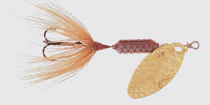 Rooster Tail - Treble Hook Spinner - 1/16oz Brown - 206-BR