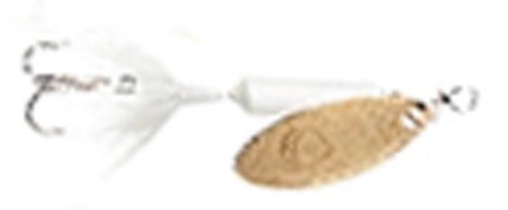 Rooster Tail - Treble Hook Spinner - 1/8oz Glitter White - 208-GWH