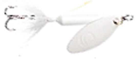 Rooster Tail - Treble Hook Spinner - 1/4oz Snow - 212-SNOW