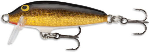 Rapala - Original Floating Minnow - 1.5in 1/16oz Gold/blk - F03G
