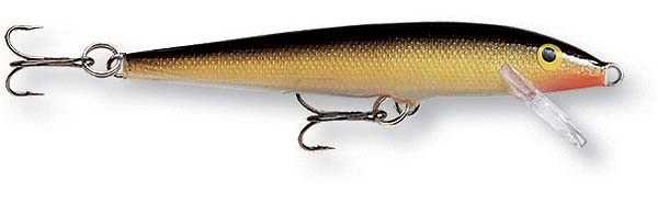 Rapala - Original Floating Minnow - 2.75in 1/8oz Gold/blk - F07G
