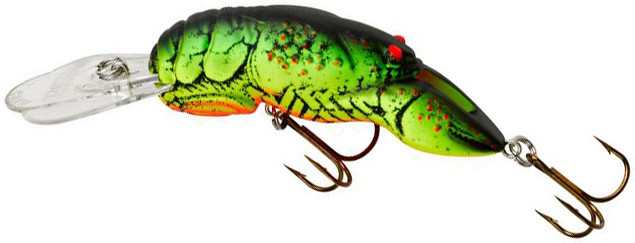Rebel Lures - Deep Teeny Wee Crawfish - 1.5in 1/9oz Chat/grn Bk - D7734