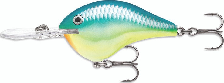 Rapala - Dt Crankbait 8ft - 2in 3/8oz Caribb Shad - DT08CRSD