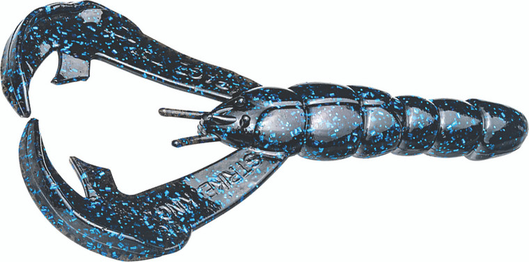 Strike King - Rattlin Rage Craw - 4in 5bg Black/blue - RGCRWR4-2