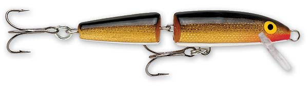 Rapala - Jointed Floating Minnow - 3.5in 1/4oz Gold/blk - J09G