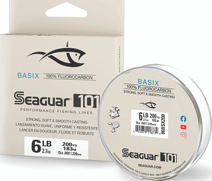 Seaguar - 101 Basix Fluoro Line - Fluoro Clear 6lb 200yd - 06BSX200
