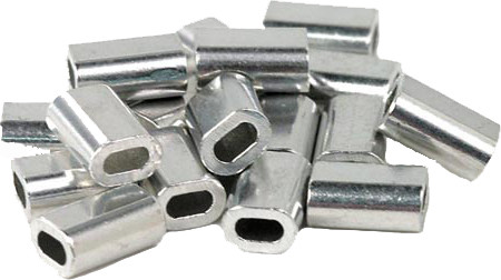 Sea Striker - Aluminum Sleeve - .8mm 40-60# Mono 25pk - 08AL-25