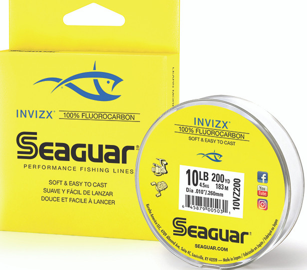 Seaguar - Invizx Fluoro Line - Fluoro Clear 10lb 200yd - 10VZ200