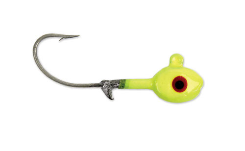 Sea Striker - Got Cha Grub Jighead - 1/8oz 10pk Chartreuse - S18-10