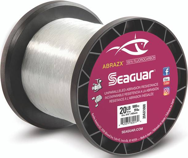 Seaguar - Abrazx Fluoro Line - Fluoro Clear 20lb 1000yd - 20AX1000