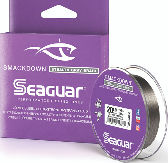 Seaguar - Smackdown Braid Line - Stealth Gray 20lb 150yd - 20SDSG150