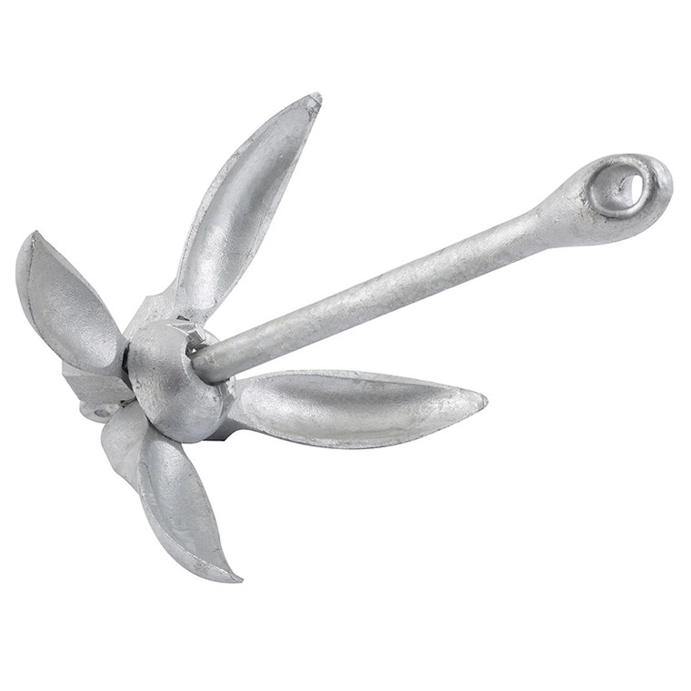 SHORELINE MARINE - Folding Anchor - Galvanized 13lb - 0355-1200