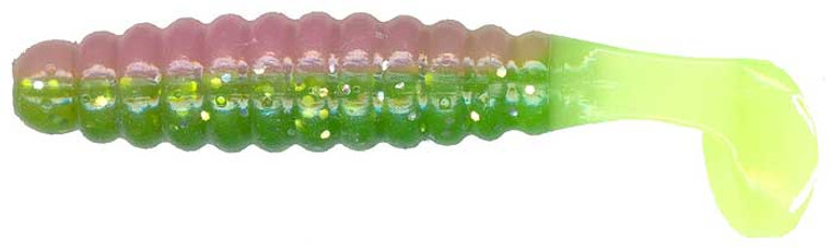 Charlie Brewers - Crappie Grub - 1.5in 18pk Chicken - CSGFL38