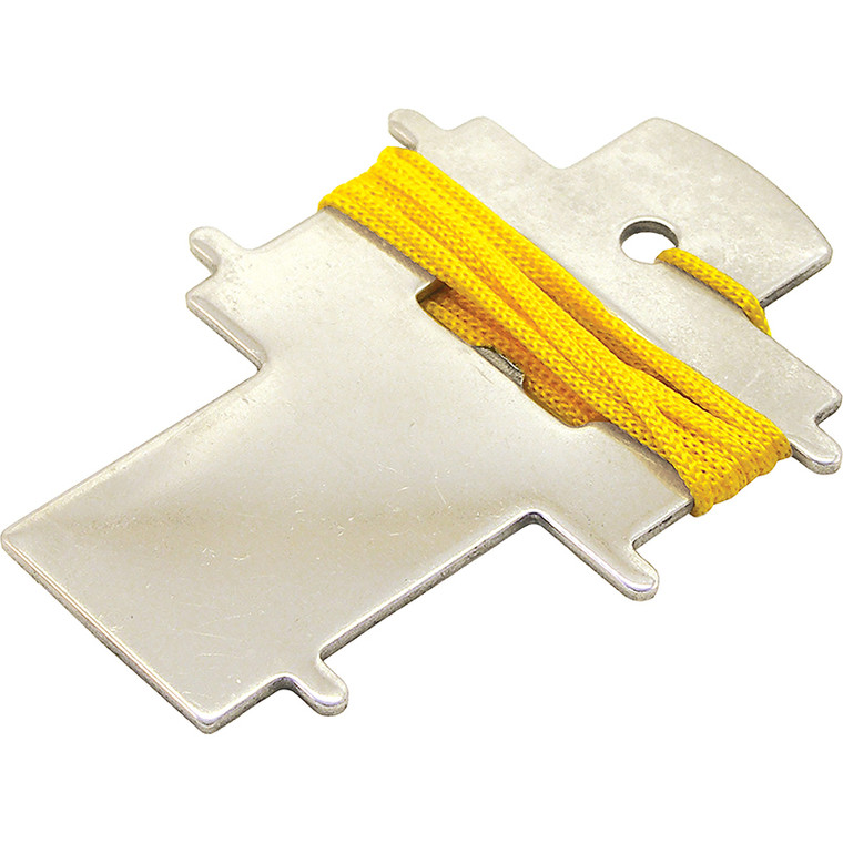 SHORELINE MARINE - Universal Deck Key - Stainless W/lanyard - 5709-0396 SHORELINE MARINE - Universal Deck Key - Stainless W/lanyard - 5709-0396