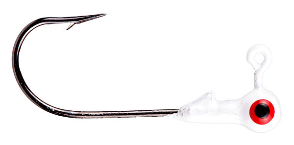 Strike King - Mr Crappie Jighead - 1/32oz 8pk Refridg White - MRCJH132-199