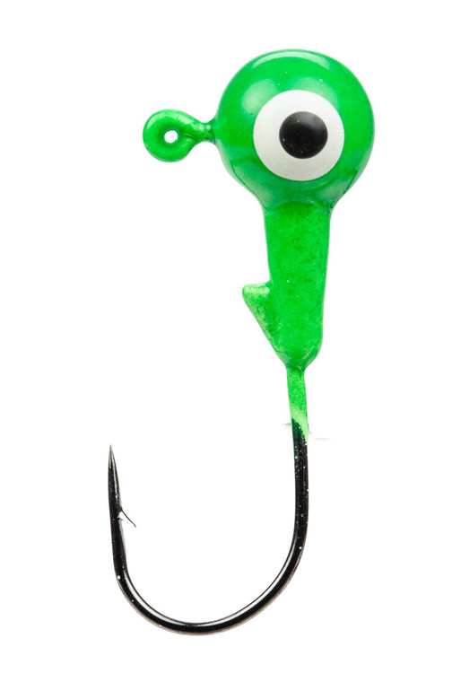 Strike King - Mr Crappie Jighead - 1/8oz 8pk Lime - MRCJH18-93