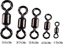 Spro - Power Barrel Swivel - Black 50# 10pk - SPSB-08-10