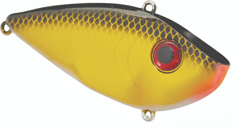 Strike King - Red Eye Shad - 2.5in 1/2oz Gold/black - REYESD12-406