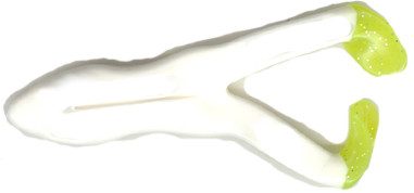 The Frog Factory - Ribbit Hot Feet Frog - 4in 5pk White/chartreuse - SRFH-800