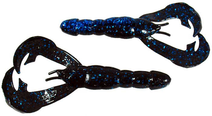 Strike King - Rage Tail Craw - 4in 7bg Blue Bug - RGCRW-142